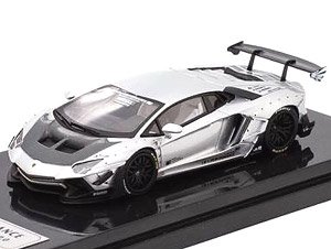 LB Works Aventador Silver LBWK特注品 フィギュア付属 (ミニカー)