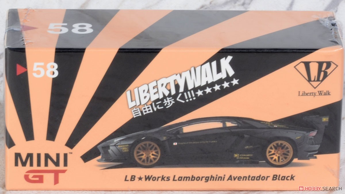 LB★WORKS ランボルギーニ アヴェンタドール ブラック (左ハンドル) (ミニカー) パッケージ1