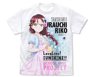 Love Live! Sunshine!! Riko Sakurauchi Full Graphic T-Shirts Pajamas Ver. White S (Anime Toy)