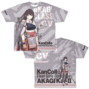 Kantai Collection Akagi Kai-II Double Sided Full Graphic T-Shirts L (Anime Toy)