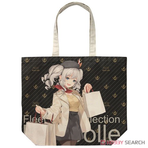 Kantai Collection Kashima Full Graphic Large Tote Bag Shopping Mode Natural (Anime Toy) Item picture1