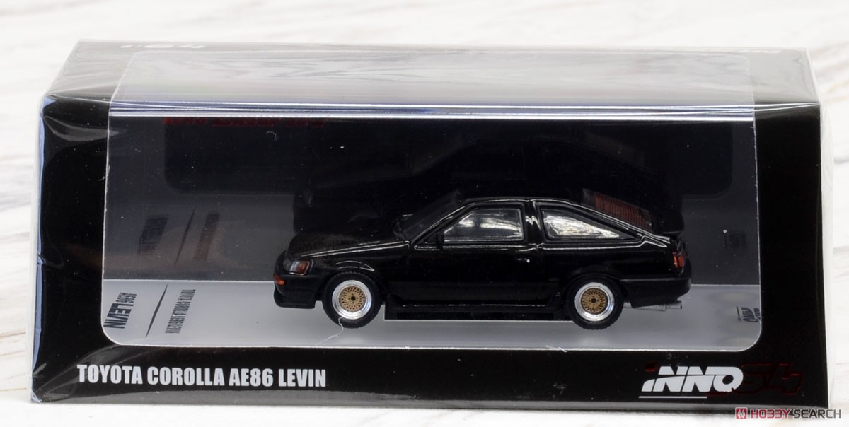 Toyota Corolla Levin AE86 Black w/Wheel Set, Decal (Diecast Car) パッケージ1