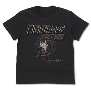 デート・ア・ライブIII 時崎狂三 Tシャツ デフォルメVer. BLACK S (キャラクターグッズ)