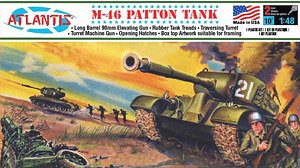 M46 Patton Tank (Old Aurora) (Plastic model)