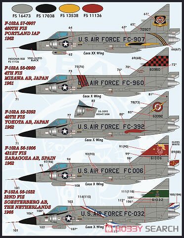 F-102 デルタダガー カラー&マーキング (デカール) その他の画像2