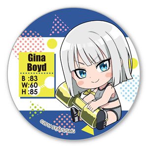Gyugyutto Can Badge How Heavy Are the Dumbbells You Lift? Gina Boyd (Anime Toy)