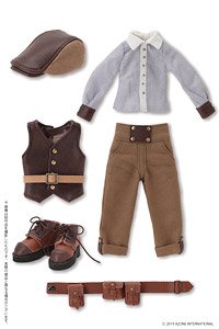 PNS Traveling Boy Set -Alvastaria Outfit Collection- (Brown x Saxe) (Fashion Doll)