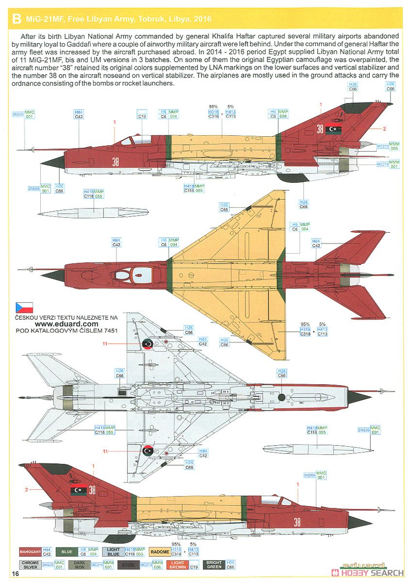 MiG-21MF 戦闘攻撃機 ウィークエンドエディション (プラモデル) 塗装3