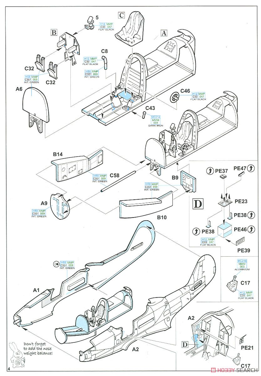 P-400 プロフィパック (プラモデル) 設計図2