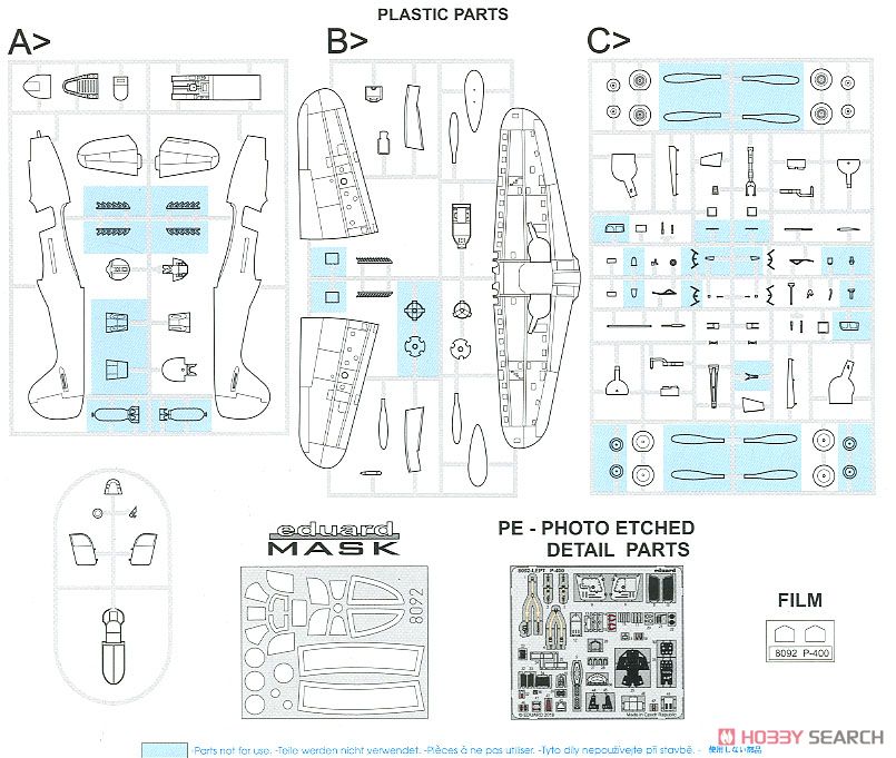 P-400 プロフィパック (プラモデル) 設計図9