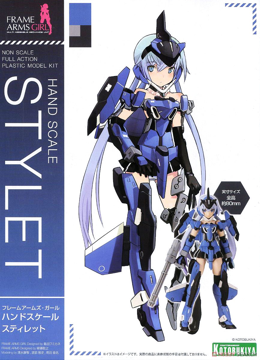 Frame Arms Girl Hand Scale Stylet (Plastic model) Package1