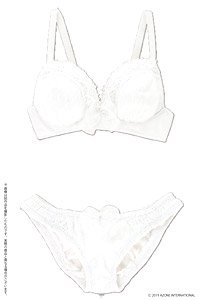 AZO2 G Bust Lacey Brassiere Shorts Set (Snow White) (Fashion Doll)