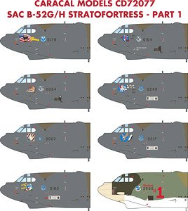 アメリカ空軍 戦略航空軍団 B-52G/H Part.1 (デカール)