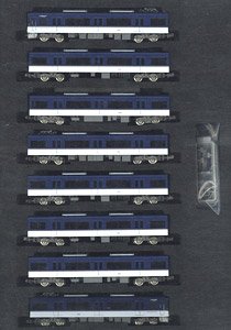 Keihan Series 3000 (Rapid Limited Express`Rakuraku`, Classification & Destination Selection Type) Eight Car Formation Set (w/Motor) (8-Car Set) (Pre-colored Completed) (Model Train)