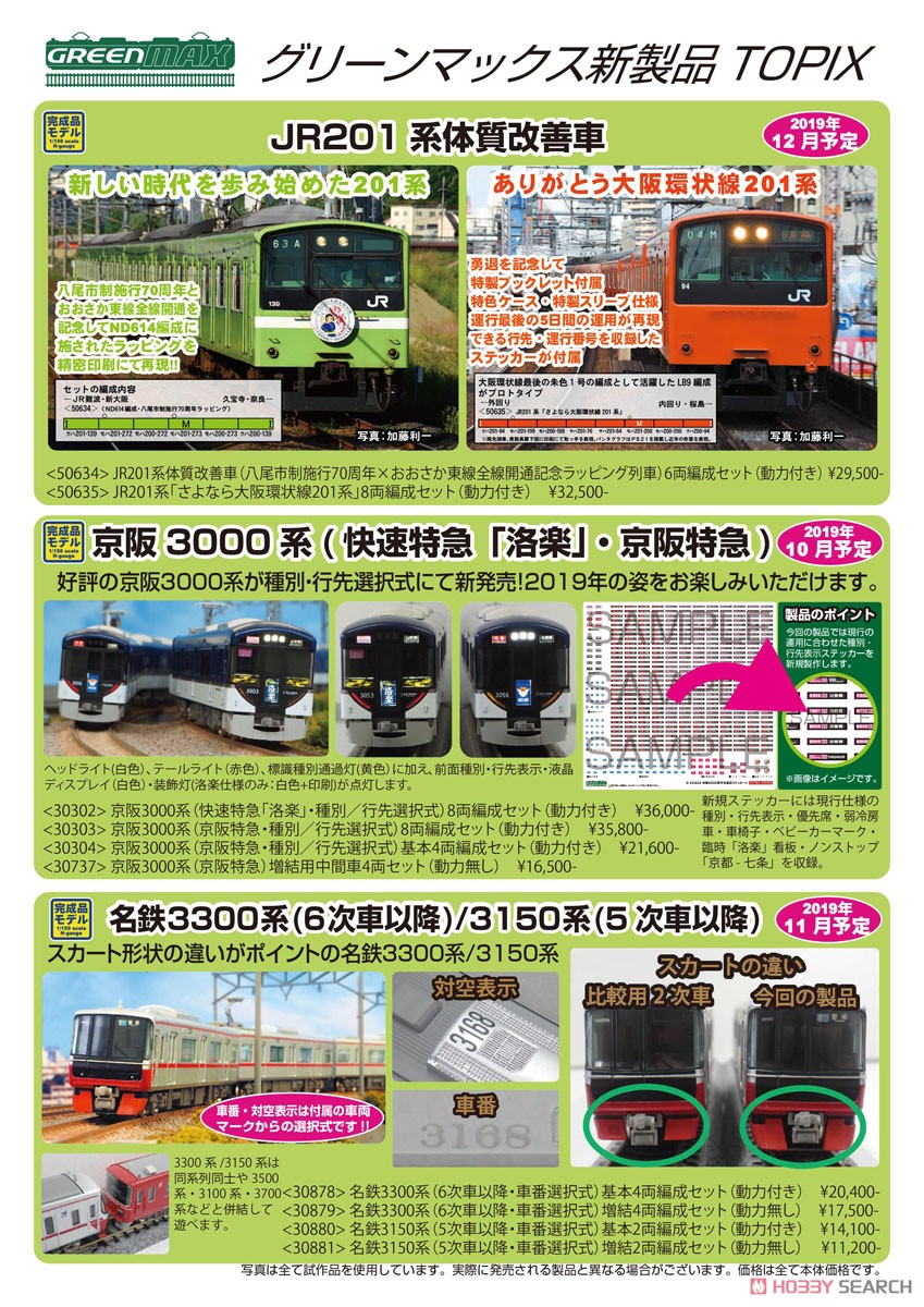 京阪 3000系 (快速特急「洛楽」・種別/行先選択式) 8両編成セット (動力付き) (8両セット) (塗装済み完成品) (鉄道模型) その他の画像2