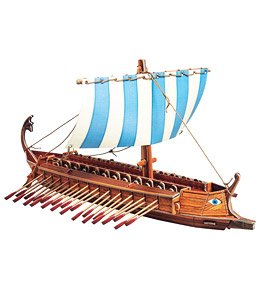 ギリシアのガレー船 (ペーパークラフト)