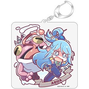 [Kono Subarashii Sekai ni Shukufuku o! Kurenai Densetsu] One Scene Acrylic Key Ring Aqua (Anime Toy)