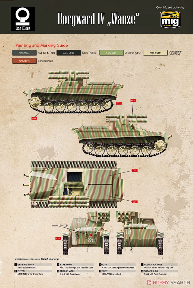 ボルクヴァルト IV 対戦車車両 「ヴァンツェ」 (プラモデル) 塗装2