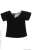 V-neck T-shirt (Obitsu 11 Wearable) (Black) (Fashion Doll) Item picture1