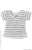 V-neck T-shirt (Obitsu 11 Wearable) (Gray x White Boarder) (Fashion Doll) Item picture1