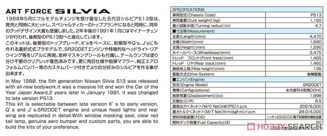 ニッサン PS13 シルビア K`s ダイヤ・パッケージ `91 (プラモデル) 解説1