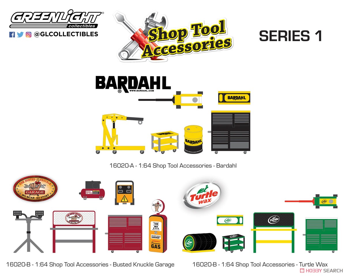 Auto Body Shop - Shop Tool Accessories Series 1 - Bardahl (ミニカー) その他の画像2