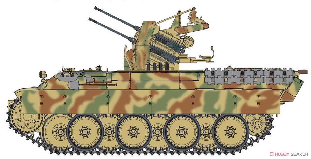 WW.II ドイツ軍 パンターD型 対空戦車 第653重戦車大隊 (プラモデル) 塗装1