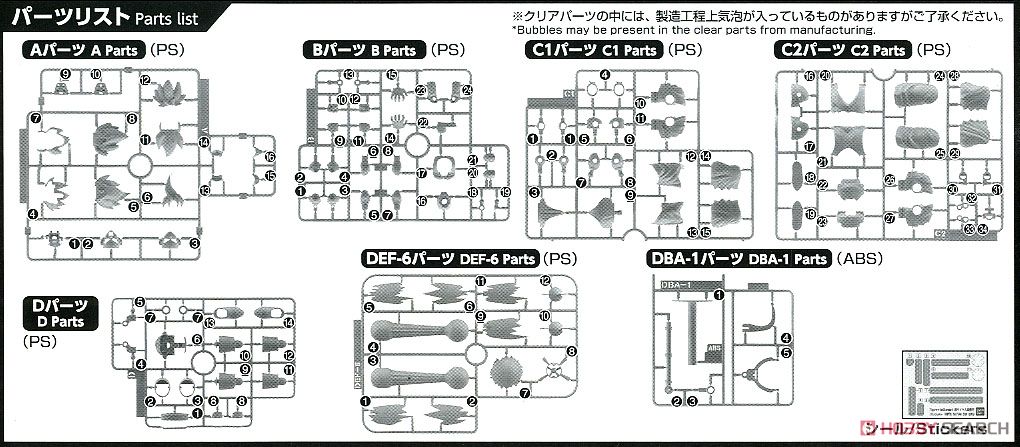 フィギュアライズスタンダード 超サイヤ人 孫悟空 (プラモデル) 設計図8