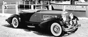 デューセンバーグ J SWB French True Speedster by Figoni #J-465-2509 1931 ブラック/ブルー (ミニカー)