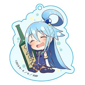 Kono Subarashii Sekai ni Shukufuku o! Kurenai Densetsu Acrylic Key Ring [Aqua] (Anime Toy)