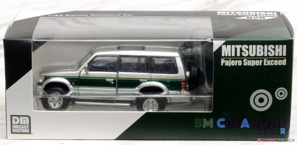Mitsubishi Pajero 2nd Generation Green Stripe LHD (Diecast Car) Package1