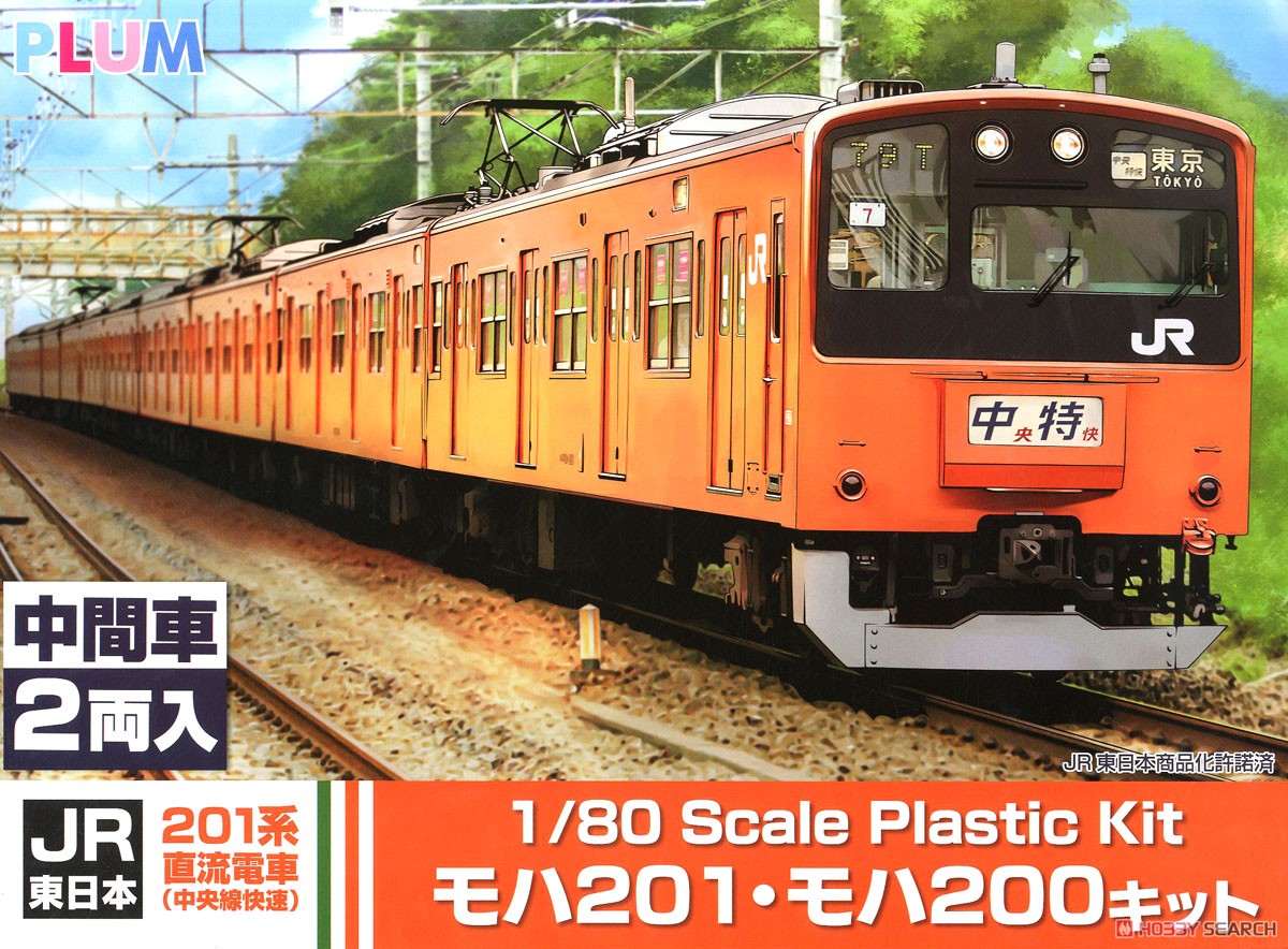 1/80 JR東日本 201系 直流電車 (中央線快速) モハ201・モハ200キット 中間車 (組み立てキット) (鉄道模型) パッケージ1