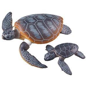 Ania AS-20 Green Turtle Parent-Child (Floatee Ver.) (Animal Figure)