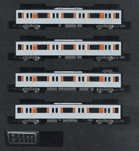 Tobu Type 50000 (Tojo Line, Rollsign Lighting) Additional Four Middle Car Formation Set (without Motor) (Add-on 4-Car Set) (Pre-colored Completed) (Model Train)