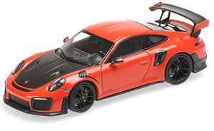 Porsche 911(991.2) GT3RS 2018 Lava Orange (Nomal)/Black Wheel (Diecast Car)