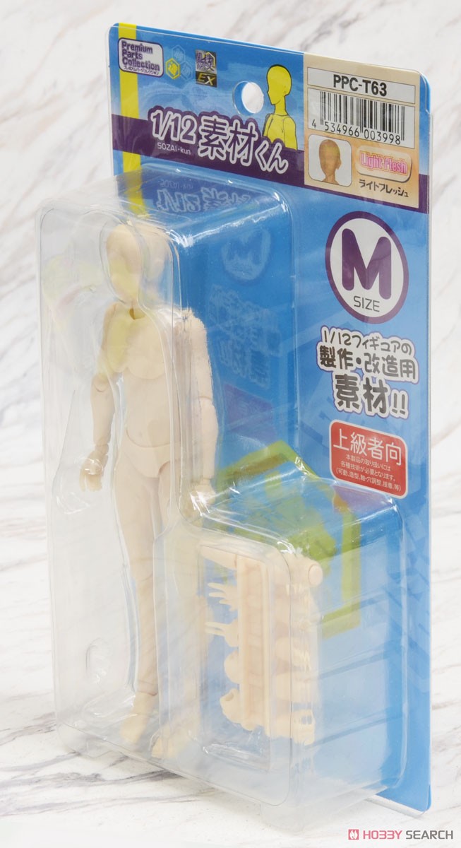 1/12 Sozai-kun M Size Light Flesh (Parts) Package1
