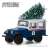 1972 Jeep DJ-5 United States Postal Service Blue/White Roof with Christmas Tree Accessory (ミニカー) 商品画像1