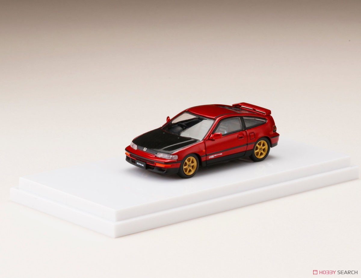 Honda CR-X SiR (EF8) / カスタムバージョン+カーボンボンネット Red Pearl (ミニカー) 商品画像1
