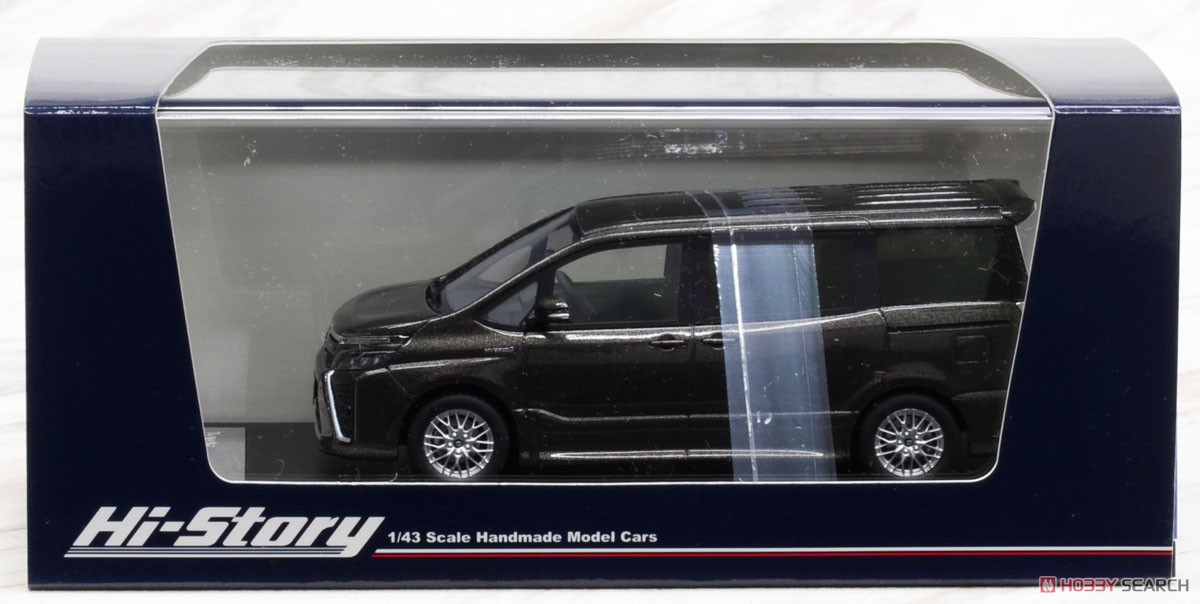 Toyota Voxy Hybrid ZS (2019) Inazuma Sparking Black Glass Flake (Diecast Car) Package1