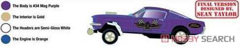 1966 Ford Mustang - GASSERS - Mag Purple (ミニカー) その他の画像2