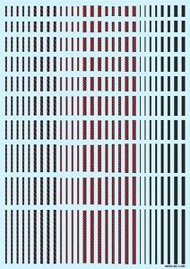 Line Decal A Dark Gray + Red (1 Sheet) (Material)