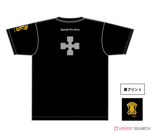 Fire Force Special Fire Force Company 8 Clothes Image T-Shirts L (Anime Toy) Item picture2