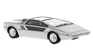 Maserati Boomerang Italdesign 1972 Metallic Silver (Diecast Car)