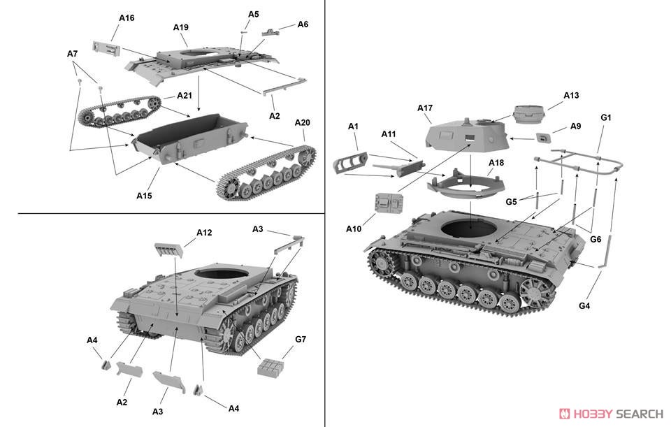 独・III号指揮戦車E型 (プラモデル) 設計図1