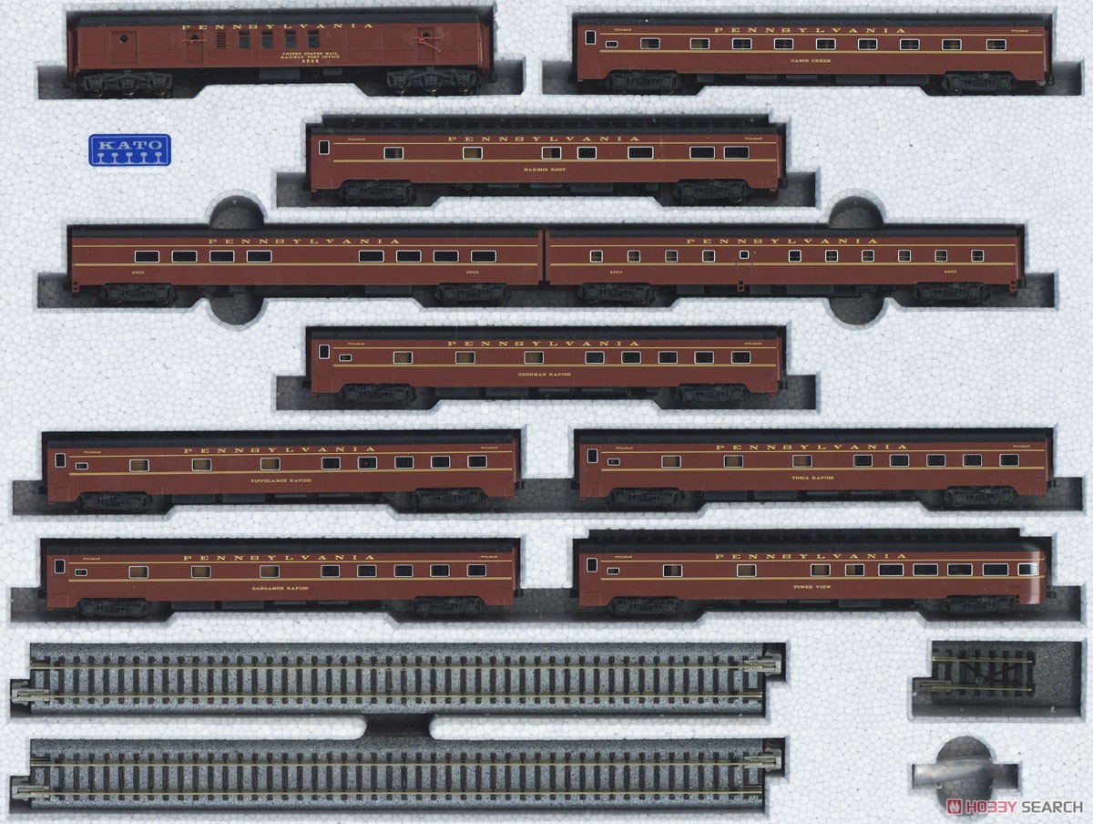 PRR ブロードウェイ・リミテッド 10両基本セット (基本・10両セット) ★外国形モデル (鉄道模型) 商品画像2