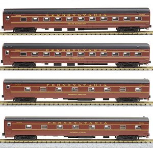 Pennsylvania Railroad Broadway Limited Additional Four Car Set (Add-On 4-Car Set) (Model Train)