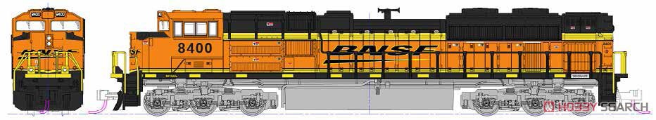 EMD SD70ACe Nose Headlight BNSF #8400 ★外国形モデル (鉄道模型) その他の画像1