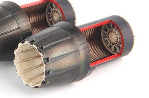 F/A-18 E/F/G GE Exhaust Nozzle & After Burner Set (Opened) (for Revell) (Plastic model)
