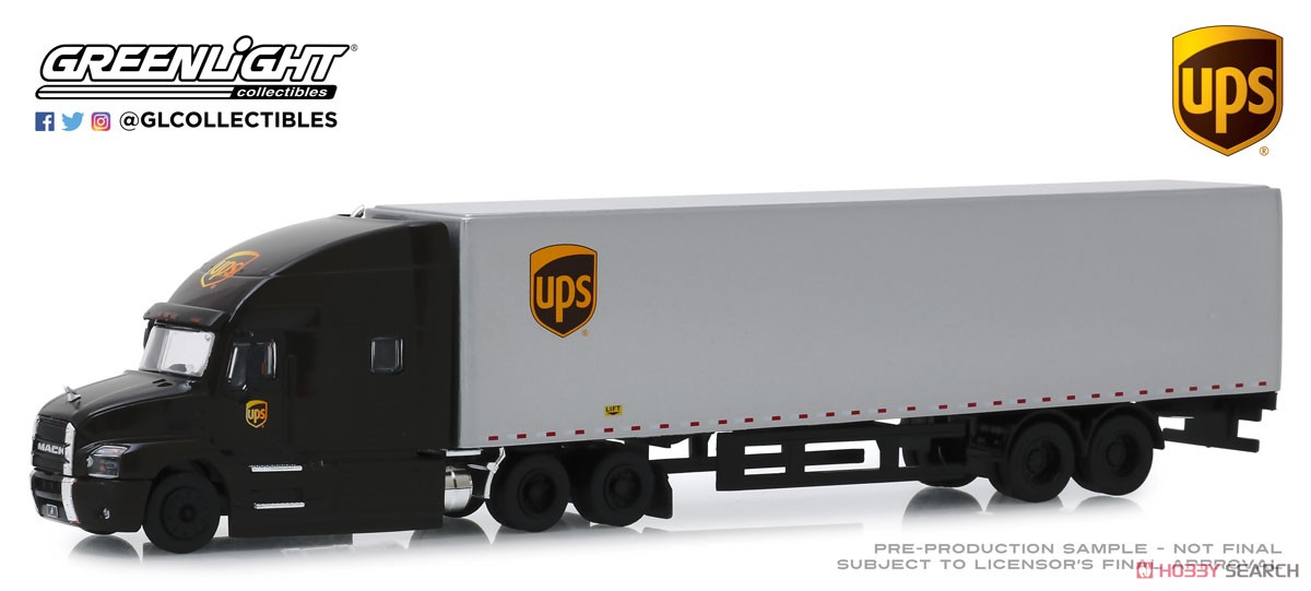 2019 Mack Anthem 18 Wheeler Tractor-Trailer - United Parcel Service (UPS) Freight (ミニカー) 商品画像1