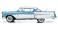 シェビー ベル エア インパラ 1958 (カシミアブルー) (ミニカー) 商品画像5 サムネイル